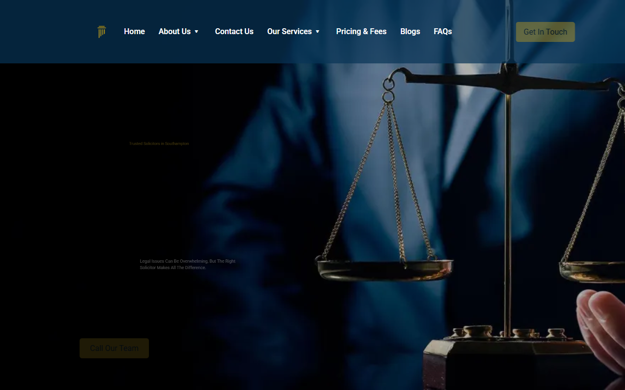 Leonard Legal website